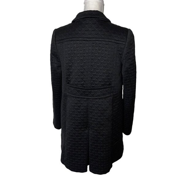 Margaret O’Leary Womens Quilted Jacket Size Medium M L Black Snap Front Lined - Picture 2 of 12